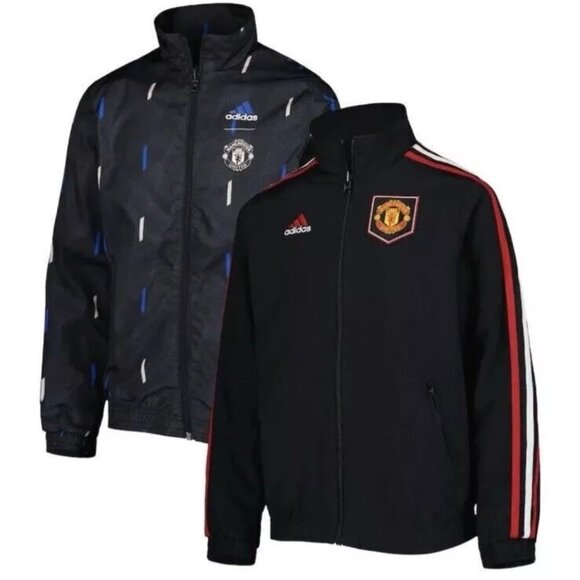 Adidas Manchester United Reversible‎ Anthem Jacket HT1997 Men’s Size S NWT $110